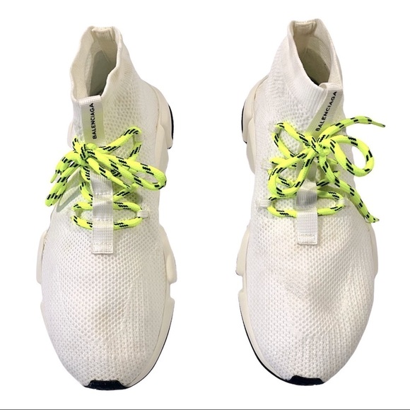 BALENCIAGA Lace-up Knit Sock Speed Trainers - Picture 6 of 12